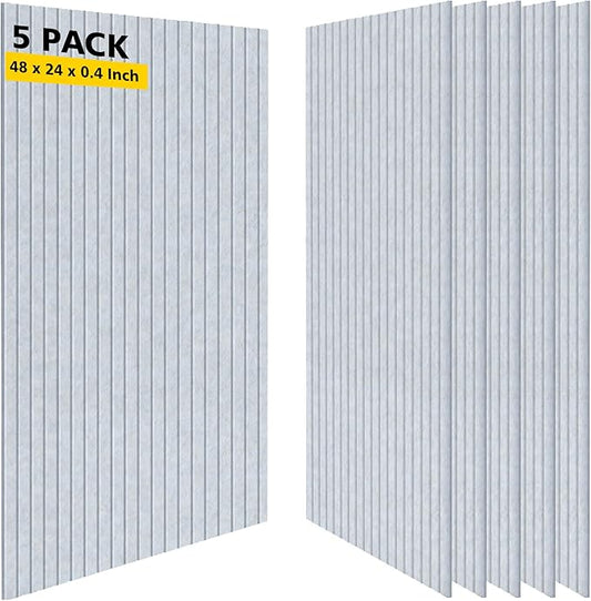 Acoustic Panels, 5 Pack Sound Panels, High-Density Large Acoustic Panels by AUTORIFIC