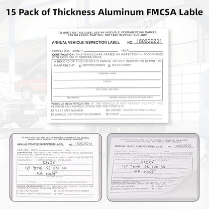 15-Pack Annual Vehicle Inspection Report Form, 3-Ply Carbonless Form and - Image 5