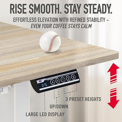 SHW 55 x 28 Inches Electric Height Adjustable Standing Desk - Image 7