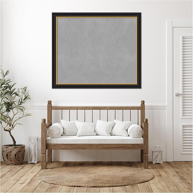 Amanti Art Black Framed Magnetic Board 46x54 Oversize Vision Board - Image 5