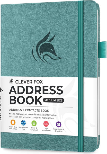 Clever Fox Address Book with alphabetic tabs by CleverFox