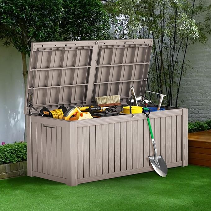 Yardgrace 180 Gallon Outdoor Storage Deck Box by Unknown