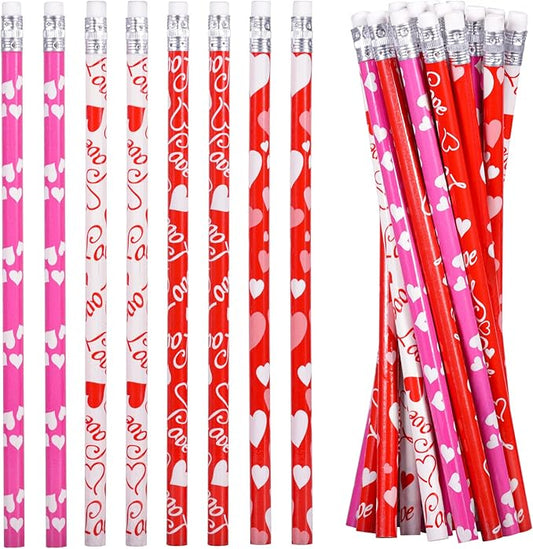 emzrivo 24 PCS Valentines Pencils Bulk Holiday Pencil by emzrivo