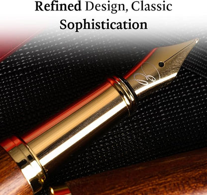 Ellington Pens Luxury Wood Fountain Pen Set –Medium Nib - Image 6