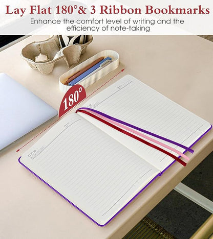 PAIBAS Lined Journal Notebook for Women Men, 160 Pages, A5 Hardcover Vintage - Image 5