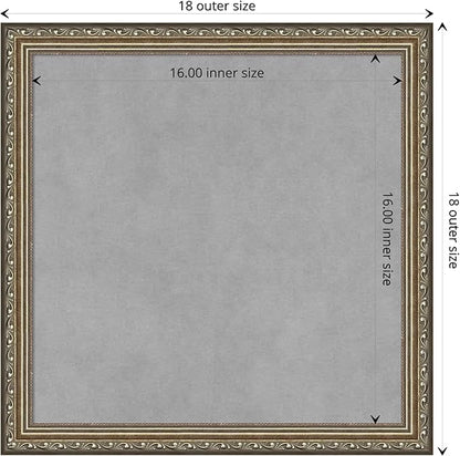 Amanti Art Silver Framed Magnetic Board 18x18 Small Vision Board - Image 4