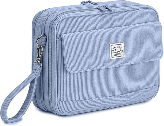 VASCHY Colored Pencil Case, Corduroy Large Pencil Pouch by Vaschy