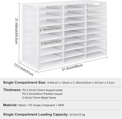 PAG-Mass Mail Sorter Adjustable Countertop Mail Holder, Heavy Duty Literature - Image 6