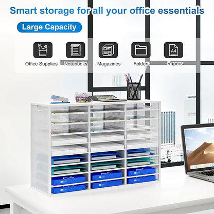 PAG-Mass Mail Sorter Adjustable Countertop Mail Holder, Heavy Duty Literature - Image 4