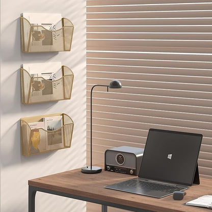 EasyPAG 3 Single Pocket Wall File Organizer, Mesh Hanging File Folder Organizer - Image 6