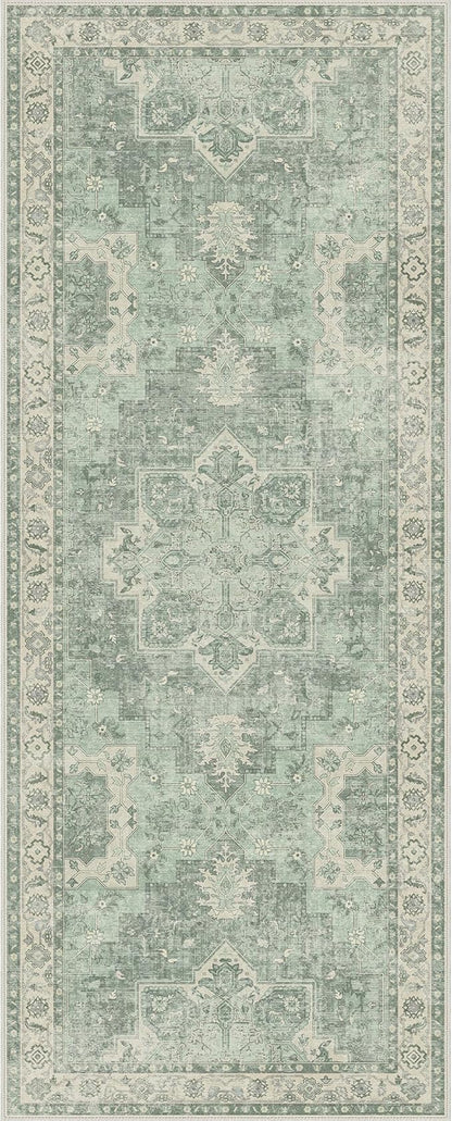 GENIMO 2'6''x6 Runner Rugs for Hallway, Machine Washable Non Slip Vintage Rugs - Image 9