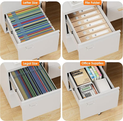 METAN 2 Drawer Vertical File Cabinet - Image 5