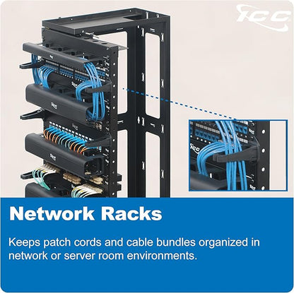 ICC 1.25” Plastic Cable Management Ring, Rack or Wall Mount - Image 6