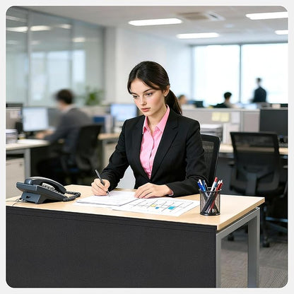 EcoBrisa 48" Under Desk Privacy Panel Self-Adhesive Modesty Panel Stand Up Desk - Image 2