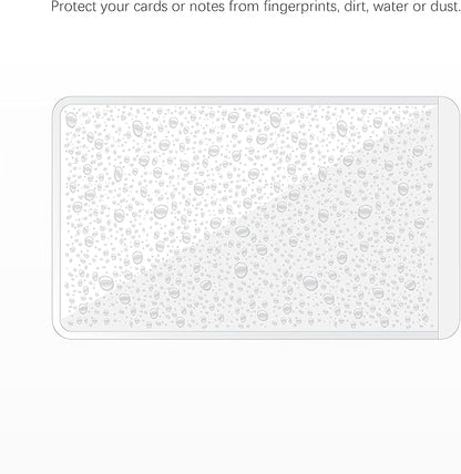 Clear Adhesive Business Card Pocket swith Side Open - Image 6