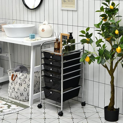 RELAX4LIFE 6-Drawer Rolling Storage Cart - Image 2