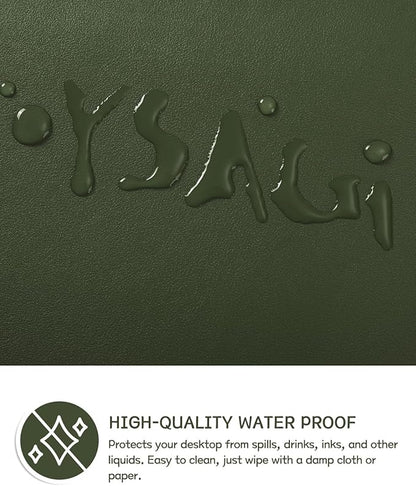 YSAGi Non-Slip Leather Desk Pad L Size, Waterproof Laptop Computer Desk - Image 4