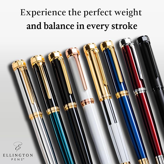 Ellington Pens Luxury Fountain Pen Set- Extra Fine Nib- Includes 3 Ink - Image 6