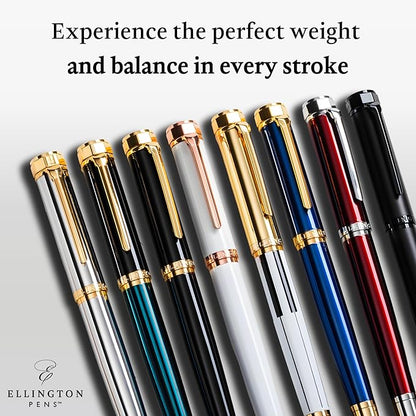 Ellington Pens Luxury Fountain Pen Set- Smooth Fine Nib- Includes 3 Ink - Image 6