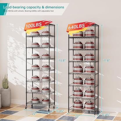 SINGAYE Shelf Closet Wire Shelving：Adjustable Metal Unit - Image 3