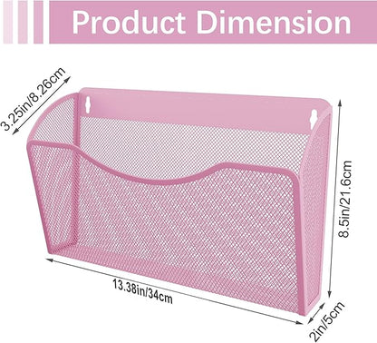 EasyPAG Single Pocket Wall File Organizer, Mesh Hanging File Folder Organizer - Image 7