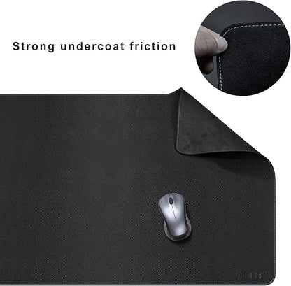 CENNBIE Leather Desk Mat, 59” x 23.6” Extra Large Desk Pad Blotter Protector - Image 4