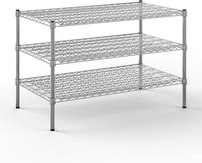 Regal Altair 24" Deep x 42" Wide x 27" Height Wire Shelving Kit | 3-Tier | NSF by Regal+Altair