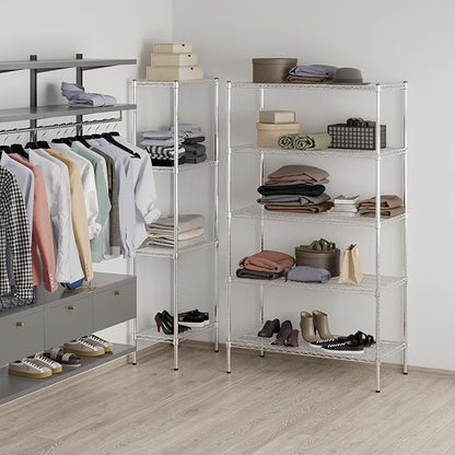 Regal Altair 21" Deep x 42" Wide x 74" Height Wire Shelving Kit | 5-Tier | NSF - Image 6