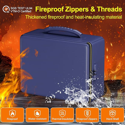 ENGPOW Fireproof Document Box, Hard Fireproof Box - Image 3