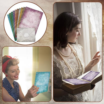 TaoBary 160 Pcs Stationery Paper Set 50 Double Sided Stationery Papers - Image 7