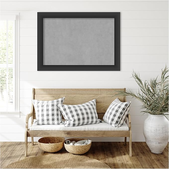 Amanti Art Black Framed Magnetic Board 29x41 Large Vision Board - Image 6