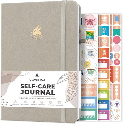 Clever Fox Self-Care Journal – Daily Reflection Notebook – Mental Health & by CleverFox