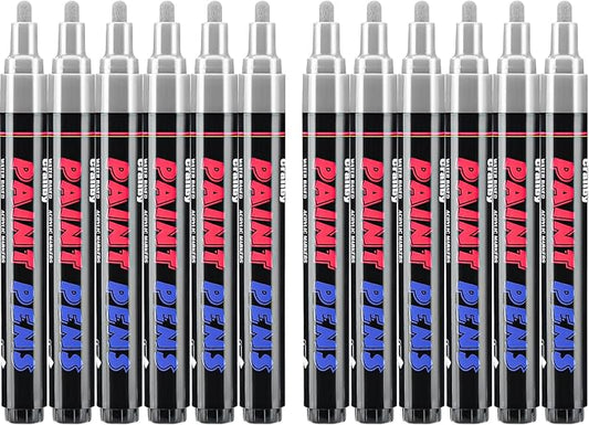 Craiiby Silver Paint Pens Paint Markers by Craiiby