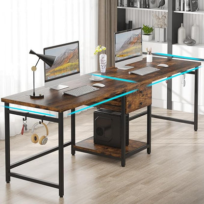 Tribesigns Two Person Desk, 79 Inch Double Desk - Image 5