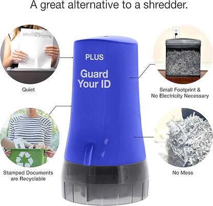 Guard Your ID Advanced Roller 2.0 Identity Theft Prevention Security Stamp Blue - Image 4