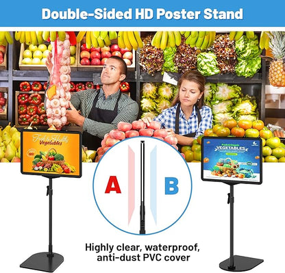 4Pack Sign Stand for Display 8.5 x 11, Adjustable Poster Stand for Table Top & - Image 4