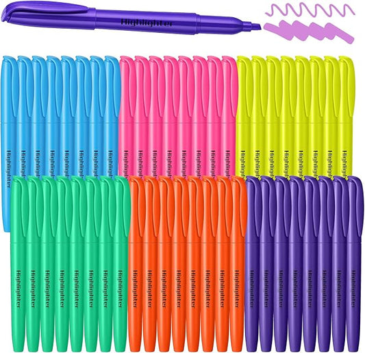 Meyeyaia 150 Count Highlighters Assorted Colors Bulk 6 Colors Highlighter by Unknown
