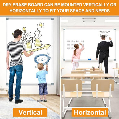 Large Magnetic Dry Erase Whiteboard, Dry Erase White Board - Image 6