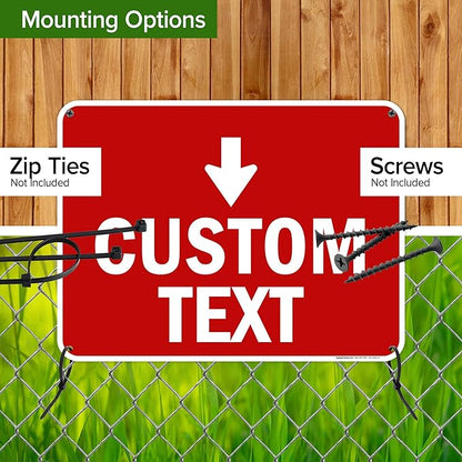 Custom Arrow, Custom Directional Sign, Down Arrow, 18x24 Inches, 55 mil thick - Image 5
