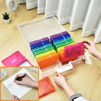 ALINK Photo Storage Box with Handle, Office Supplies - Image 3