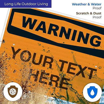 Custom Warning Sign, OSHA Sign, 18x24 Inches, 3M EGP Reflective .080 Aluminum - Image 5