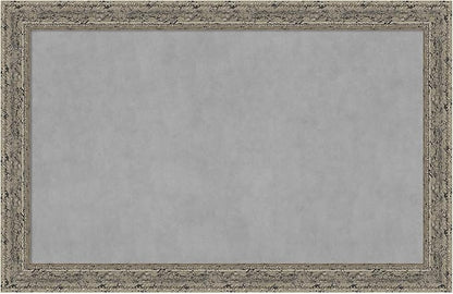 Amanti Art Silver Framed Magnetic Board 29x45 Large Vision Board by AmantiArt