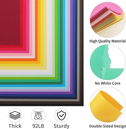 100 Sheets Colored Cardstock 25 Colors - Image 3