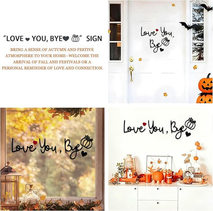 Love You Bye Wood Sign, Fall Decoration - Image 6