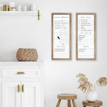 Sheffield Home Set of Two Family Planner Dry Erase Boards Featuring, Chore Chart - Image 6
