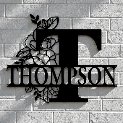 Custom Metal Signs | Personalized Monogram Name Sign | Outdoor Wall Art - Image 7