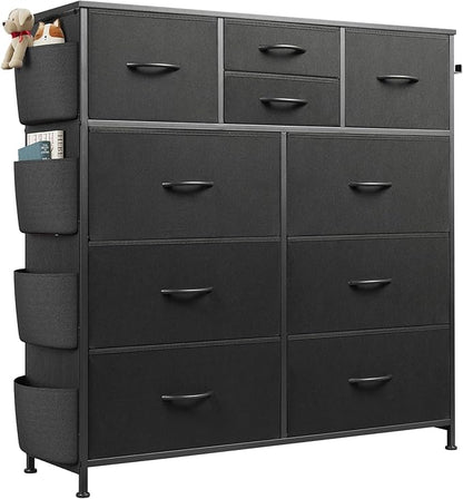 WLIVE Dresser for Bedroom with 10 Drawers, Fabric Dresser Chest of Drawers with - Image 9