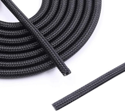 Flauzmann 1/4" Braided Cable Sleeve - 10Ft Cat Cord Protector Split Wire Loom by Unknown