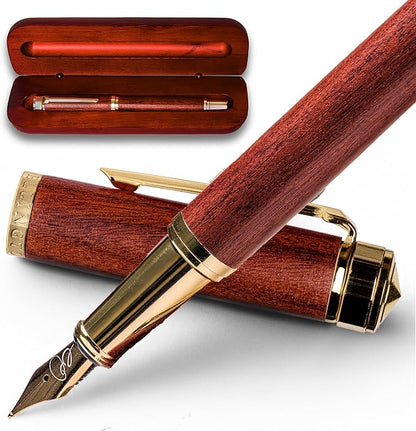 Ellington Pens Luxury Wood Fountain Pen Set – Fine Nib by EllingtonPens