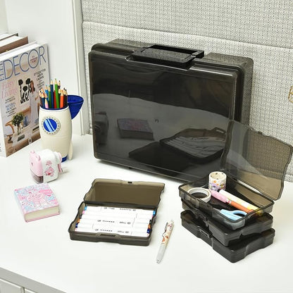 Haundry Photo Storage Box with 16 Inner 4" x 6" Photo Case, Portable Storage - Image 7